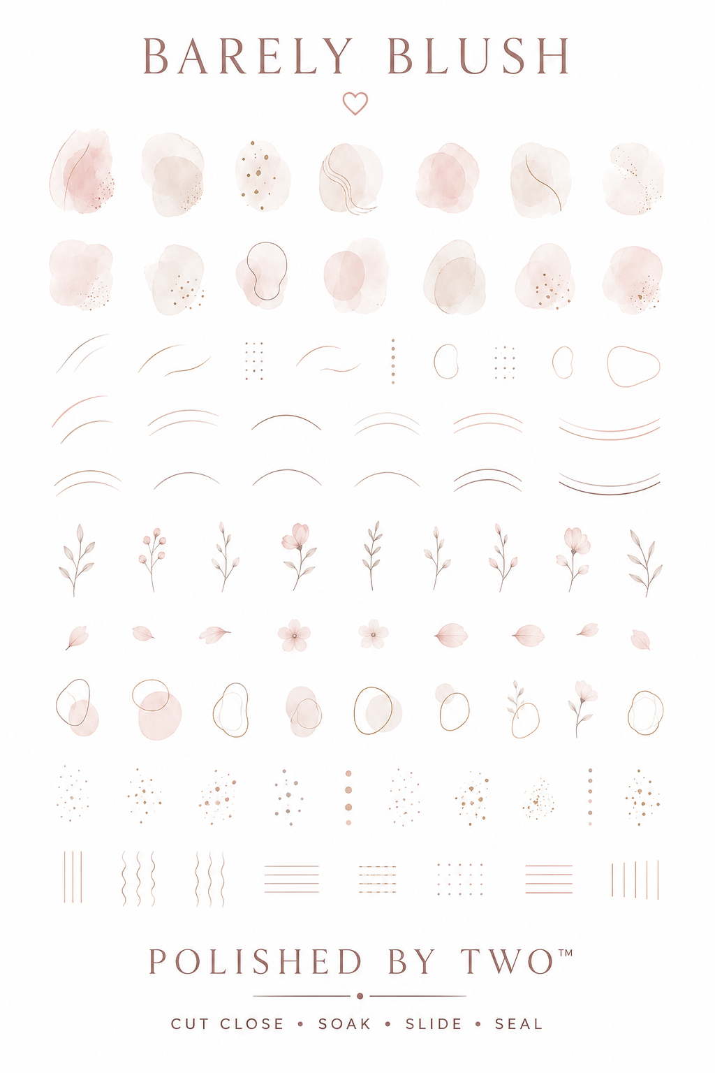 Barely Blush Matching Decals