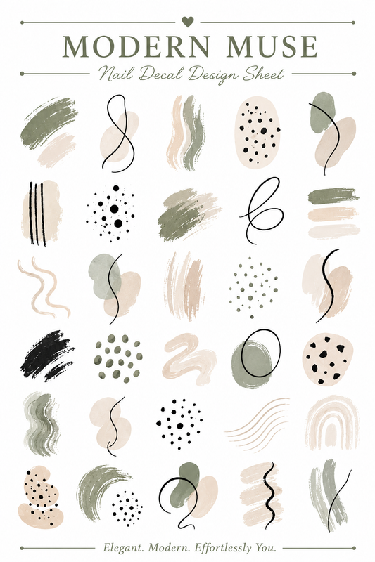 Modern Muse Waterslide Nail Art Decals