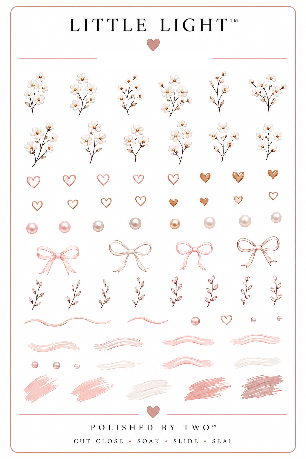 Little Light Waterslide Nail Art Decals